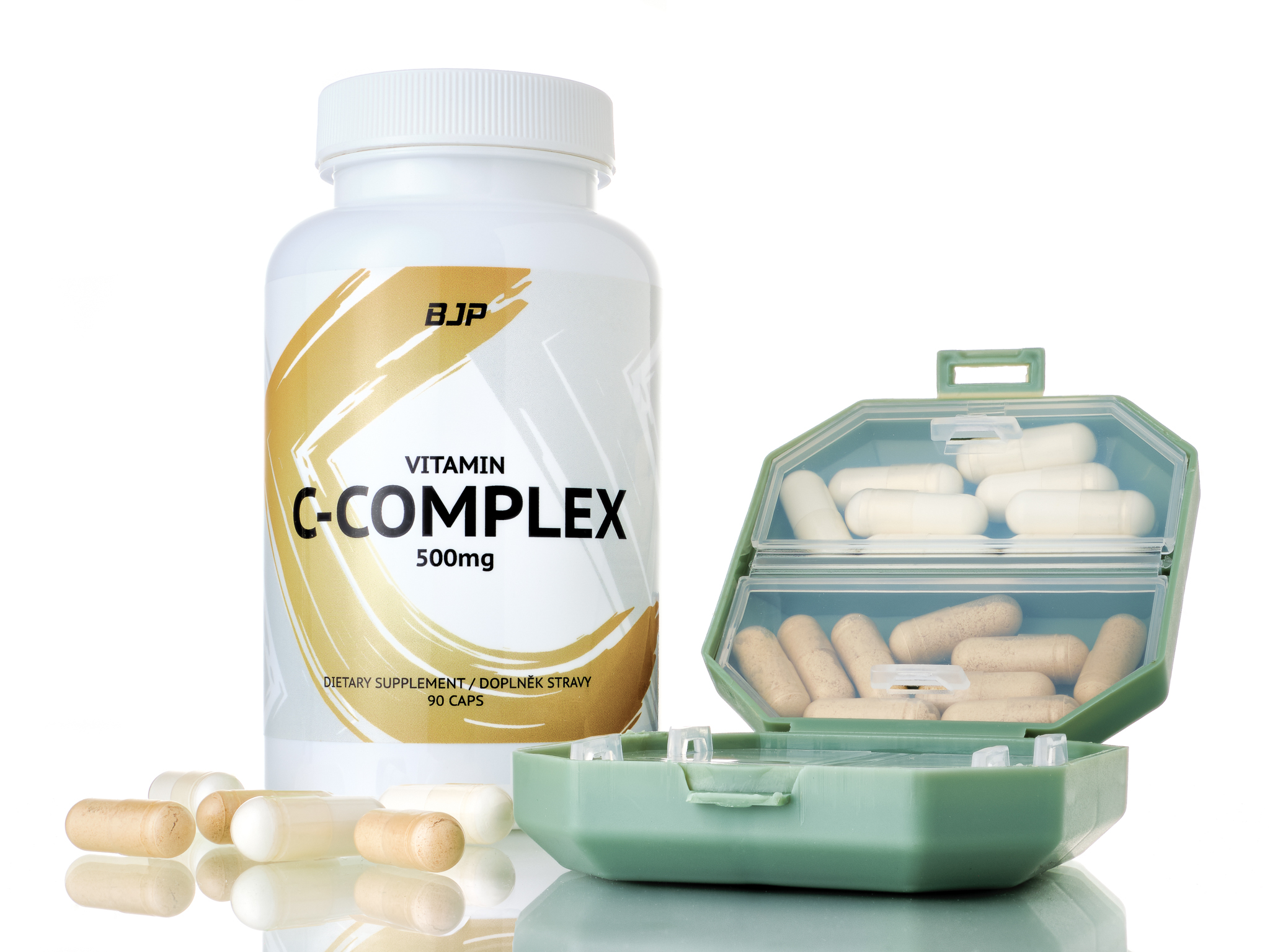 BJP Organic Vitamin C Complex 500 mg, 90 rostlinných kapslí