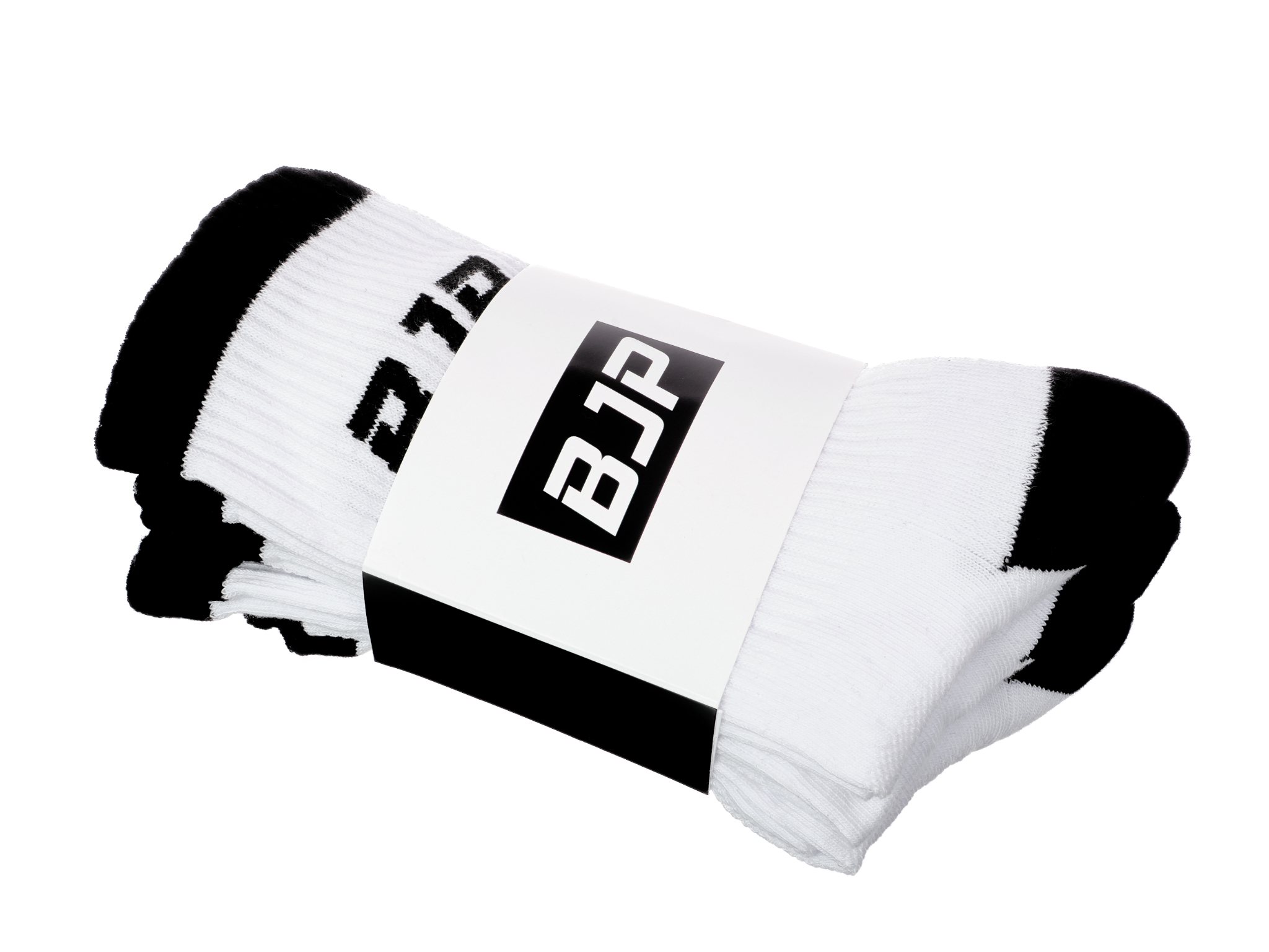 Ponožky BJP white/black, 3 páry Velikost: S/M