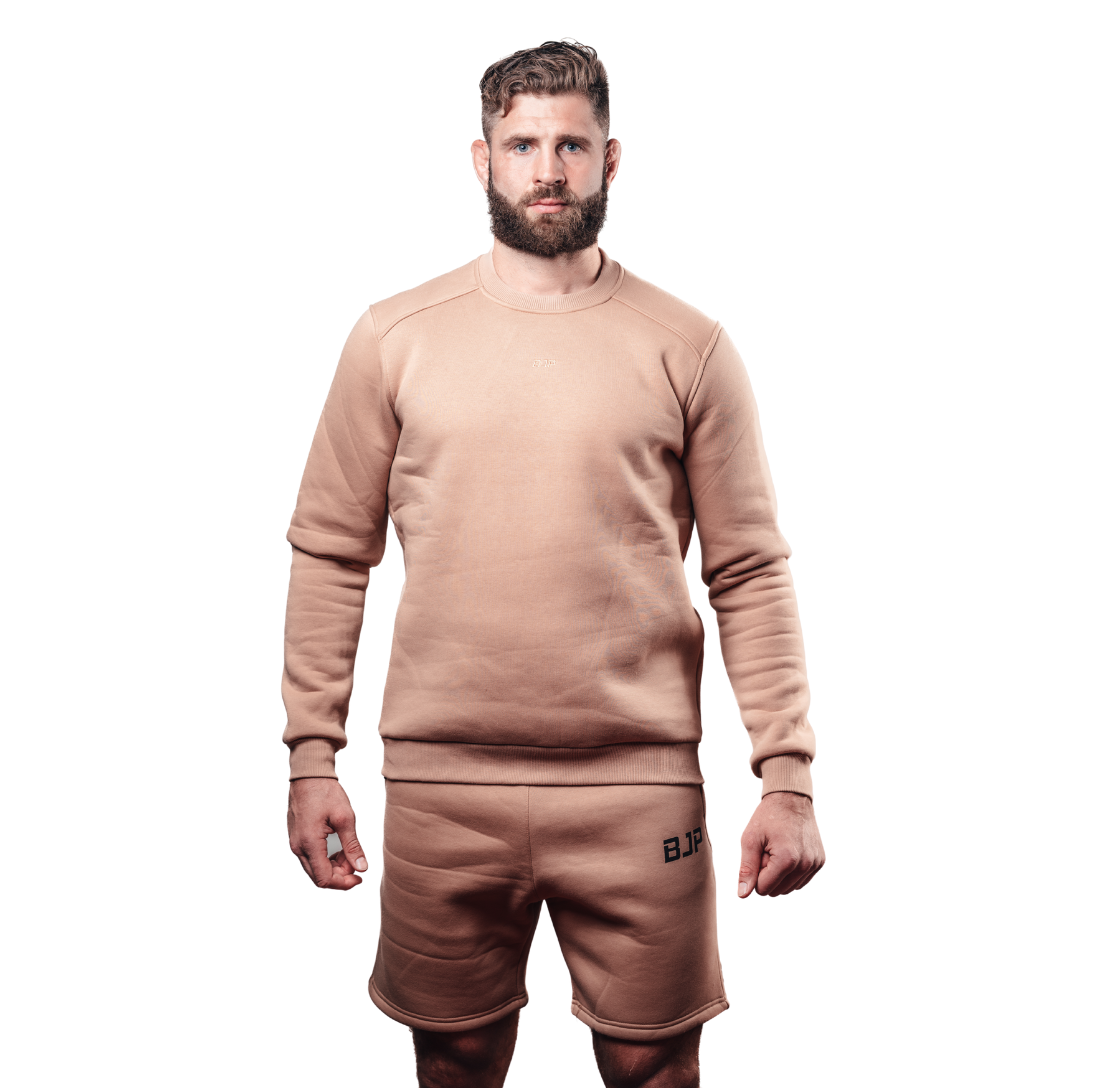 Mikina BJP Crewneck Basic, sand Velikost: S