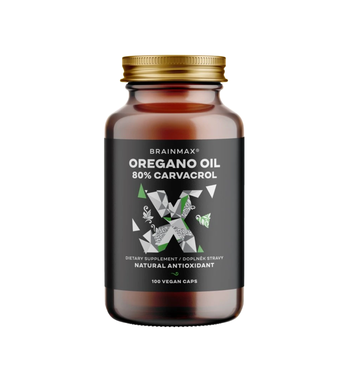 BrainMax Oregano Oil 80% Carvacrol, 100 rostlinných kapslí