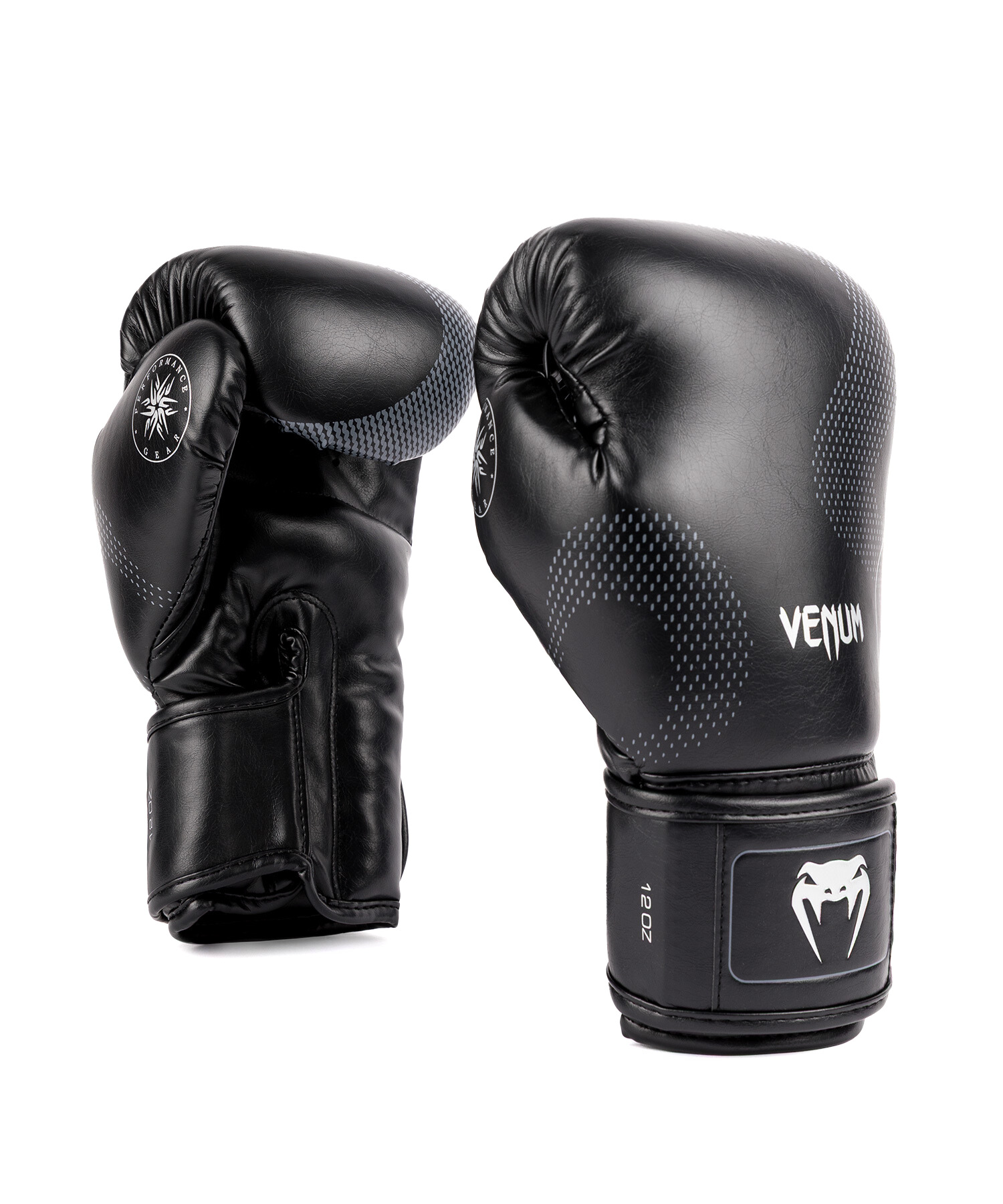 Venum Nexus Boxing Gloves - Black/Silver Velikost: 10oz