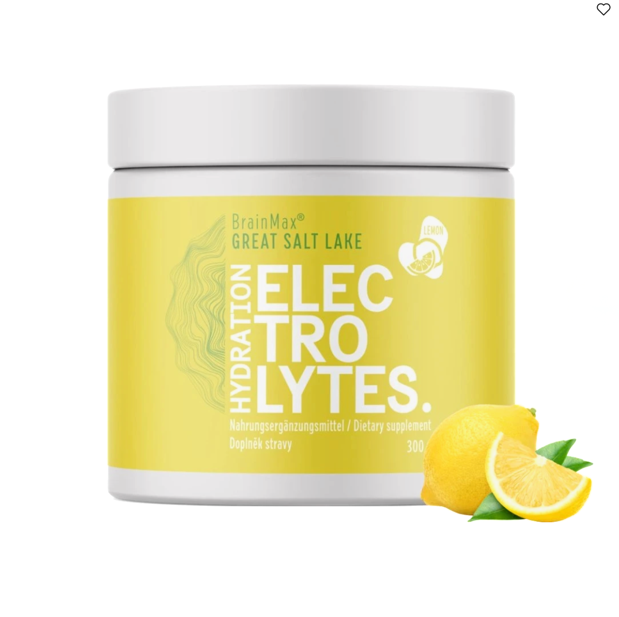 BrainMax Hydration Electrolytes, Hydratační elektrolyty, Citrón, 300 g