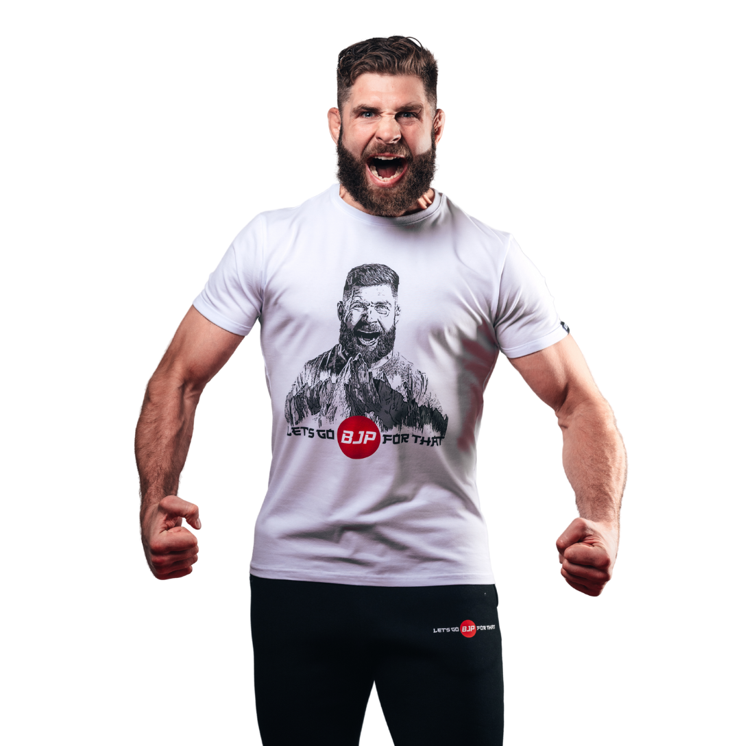 BJP Tričko Fight Edition - Warrior Spirit, bílé Velikost: M