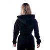 BJP Damen-Crop-Zip-Hoodie Core, Schwarz