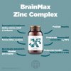 BrainMax Zinc Complex, Zinek, Selen, Měď a Kurkuma, 100 rostlinných kapslí