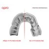 OPRO Mouthguard Silver UFC, Red
