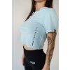 BJP Damen-Crop-T-Shirt The Power, Blau