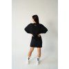 BJP Damen-Longline-Sweatshirt The Power, Schwarz
