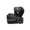 F6 Matte Boxing Gloves, Gold