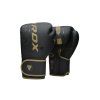 F6 Matte Boxing Gloves, Gold
