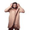 BJP Hooded Cardigan, Sand
