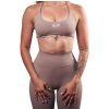 BJP Pulse Women's Sports Bra, Beige