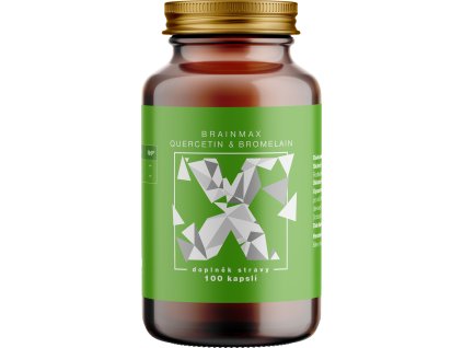 2061 brainmax quercetin bromelain kvercetin a bromelain 100 rostlinnych kapsli