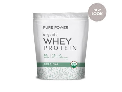 3897 organic pure power whey protein natural 382g
