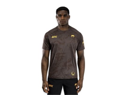 UFC Fusion by Venum Fight Week Men’s Dry-Tech T-Shirt - Earthen Brown (Velikost L)