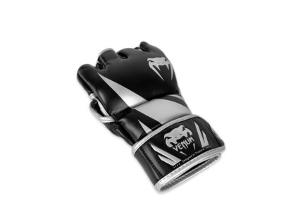 Venum Challenger 2.0 MMA rukavice - Černá/Stříbrná (Velikost L/XL)