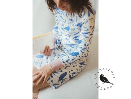 Odpočinkové šaty s ptáčky