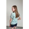 MOLLY Tričko s balónovým rukávem - Eukalypt (vel. 134)