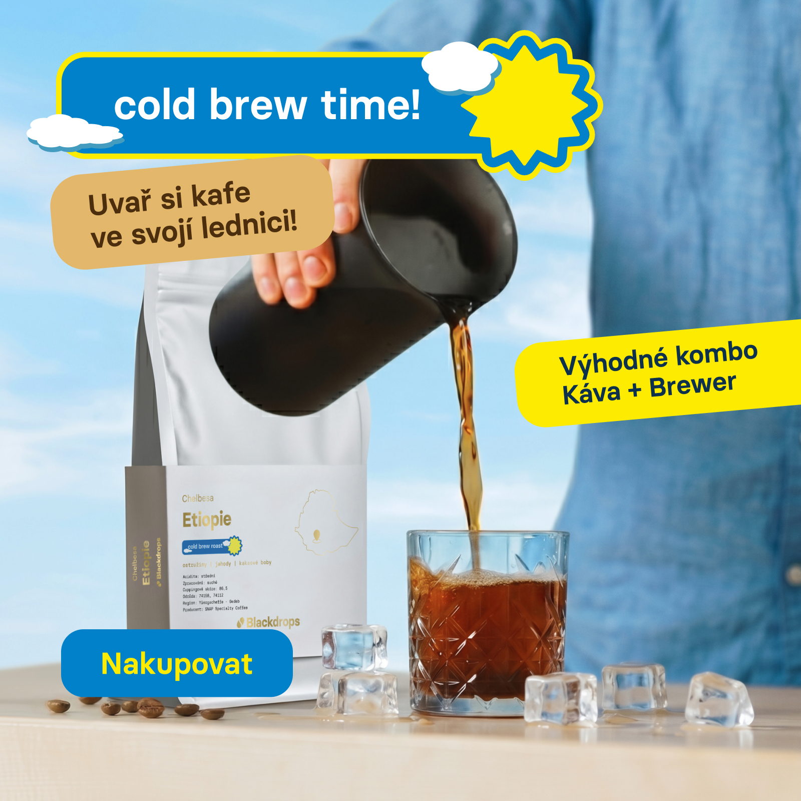 Cold brew - uvař si kafe ve svojí lednici