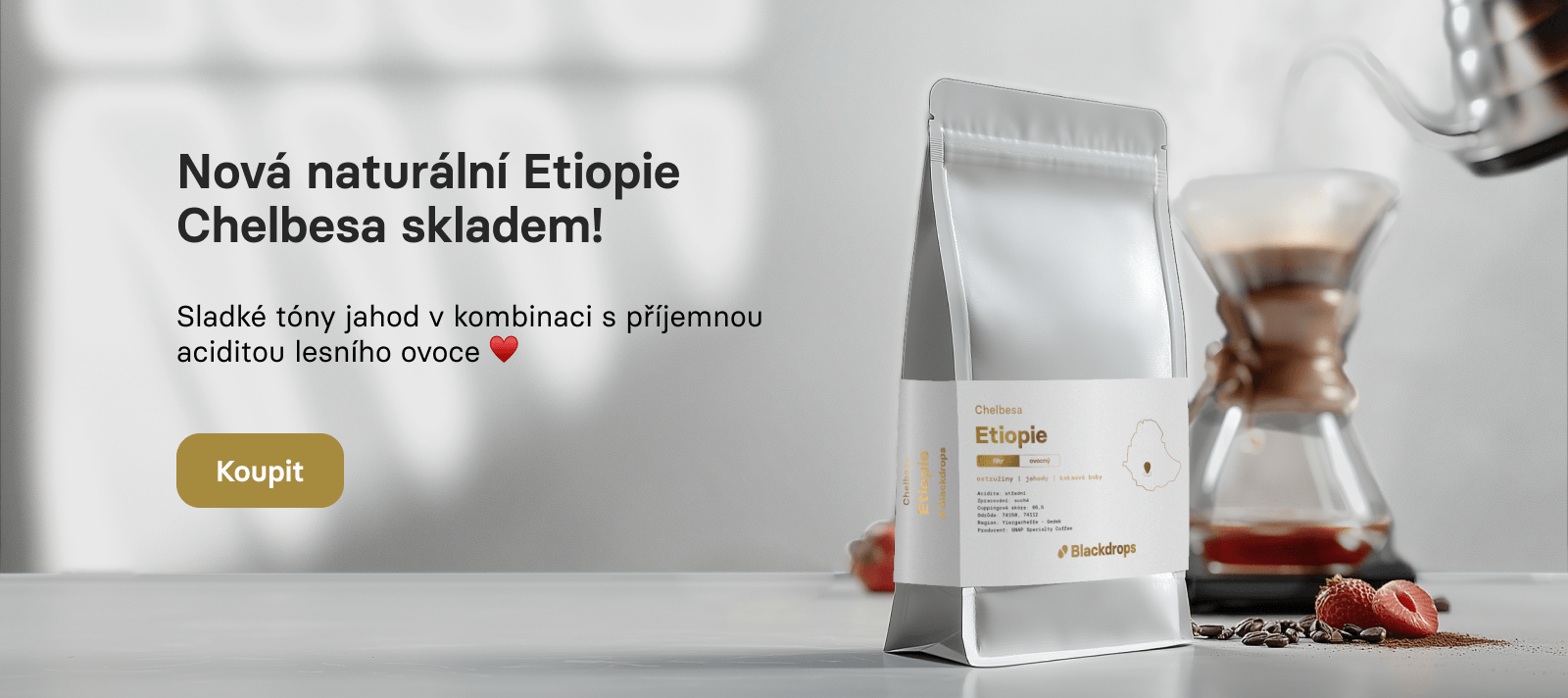 Etiopie Chelbesa | pražírna kávy Blackdrops