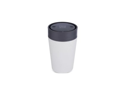 Circular Co 8oz papercup angled leakproof BlackWhite