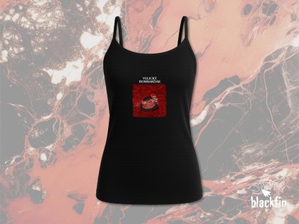 Dámské černé špagetová smukac