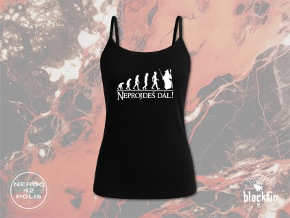 špagetová ramínka předek