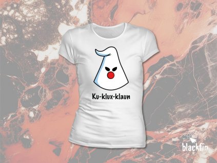 ku klux klaun bílé tričko dámské