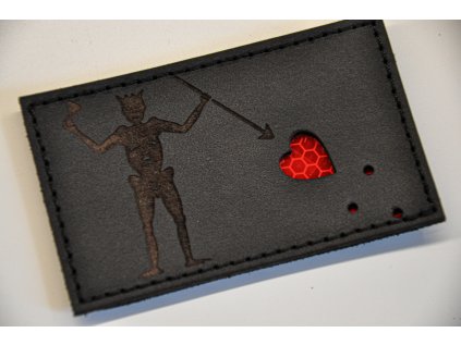 BLACKBEARD BLACK LEATHER PATCH