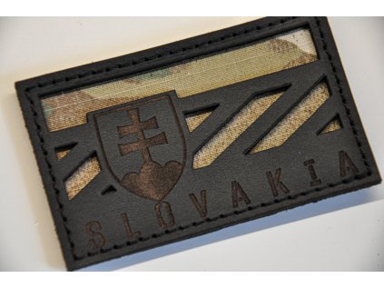 SLOVAKIA COMBAT FLAG BLACK MC PATCH