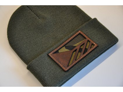 ZIMNÍ ČEPICE OLIVA CZE COMBAT FLAG