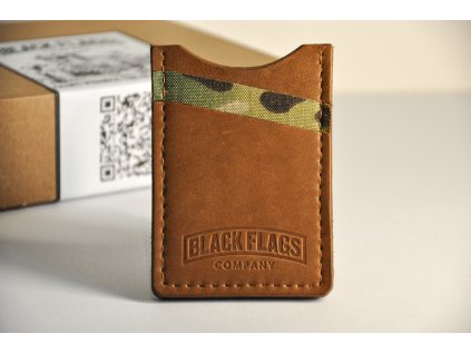PENĚŽENKA - BLACK FLAGS CO. BROWN/MULTICAM