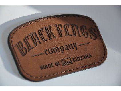 BLACK FLAGS LEATHER PATCH HNĚDÁ