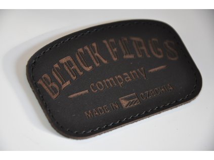 BLACK FLAGS LEATHER PATCH ČERNÁ