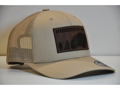 AFGHANISTAN VETERAN KHAKI TRUCKER