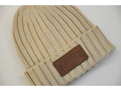 ZIMNÍ ČEPICE BÉŽOVÁ BFCO. LOGO