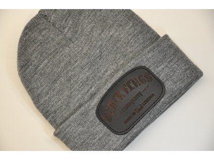 ZIMNÍ ČEPICE ŠEDÁ BFCO. LOGO