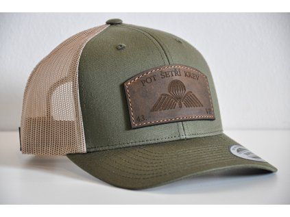 POT ŠETŘÍ KREV OLIVE TRUCKER BROWN LEATHER - dodání 7 dní