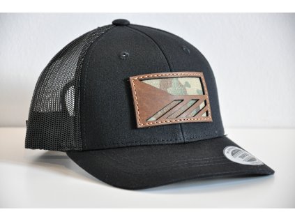 DĚTSKÝ ČERNÝ TRUCKER MULTICAM VLAJKA