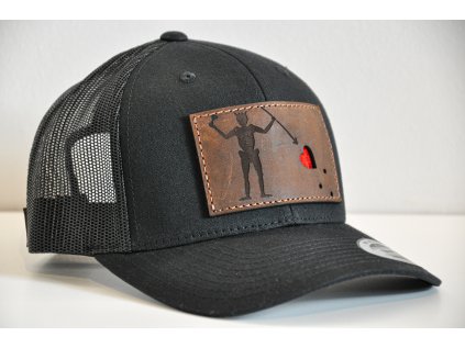 ČERNOVOUS ČERNÝ TRUCKER HNĚDÁ KŮŽE