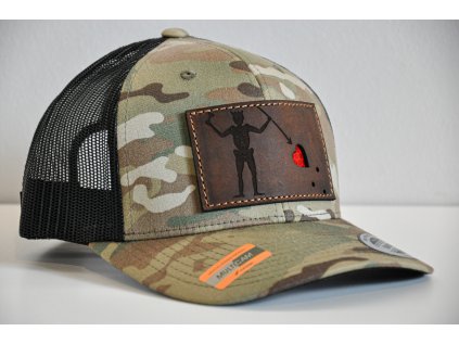 ČERNOVOUS MULTICAM TRUCKER HNĚDÁ KŮŽE