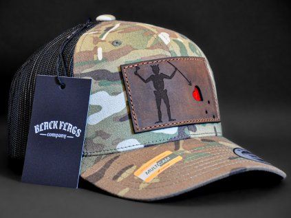 ČERNOVOUS MULTICAM TRUCKER HNĚDÁ KŮŽE