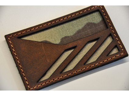 CZE COMBAT FLAG BROWN MC PATCH