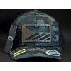 BLACK MULTICAM TRUCKER HNĚDÁ KOŽENÁ VLAJKA