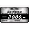 DÁRKOVÝ POUKAZ V HODNOTĚ 2000Kč