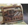 SLOVENSKO COMBAT FLAG MULTICAM TRUCKER BROWN LEATHER