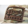 SLOVENSKO COMBAT FLAG MULTICAM TRUCKER BROWN LEATHER