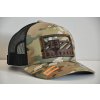 SLOVENSKO COMBAT FLAG MULTICAM TRUCKER BROWN LEATHER