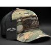 SLOVENSKO COMBAT FLAG MULTICAM TRUCKER BROWN LEATHER