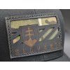 SLOVENSKO COMBAT FLAG BLACK TRUCKER BLACK LEATHER